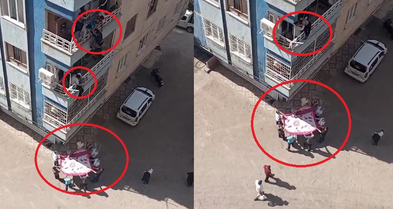 diyarbakirda korku dolu anlar dusme tehlikesi geciren down sendromlu cocugu komsusu kurtardi R7swCbTL